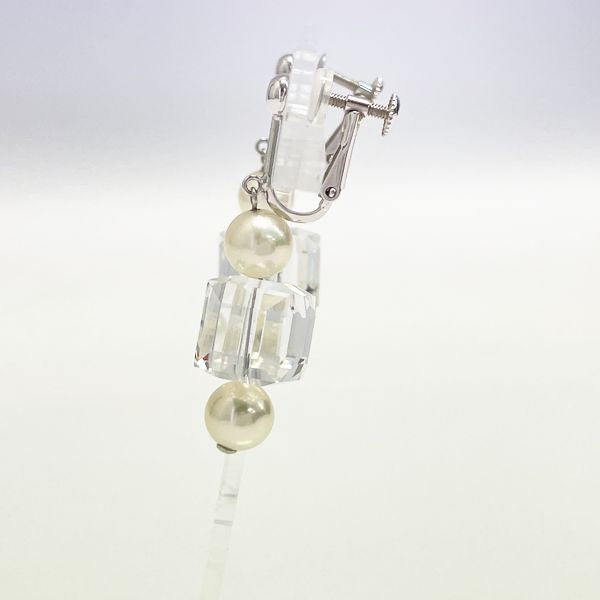 TASAKI TASAKI Akoya Pearl 6.6-7.0mm Stone Earrings K18 White Gold Women's [Used B] 20230323