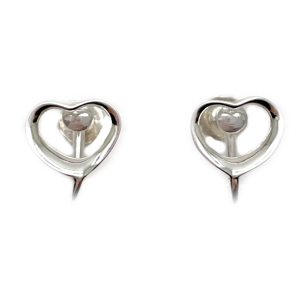 TIFFANY&amp;Co. Elsa Peretti Open Heart Earrings Silver 925 Women's [Used B] 20230320