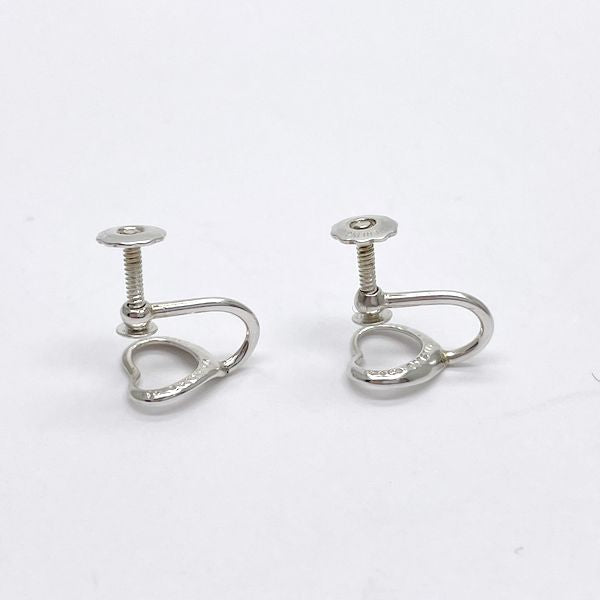 TIFFANY&amp;Co. Elsa Peretti Open Heart Earrings Silver 925 Women's [Used B] 20230320