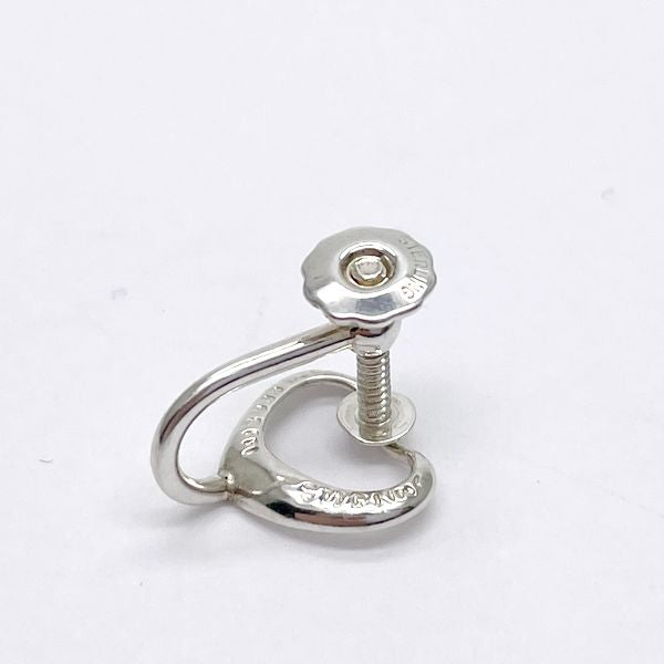 TIFFANY&amp;Co. Elsa Peretti Open Heart Earrings Silver 925 Women's [Used B] 20230320