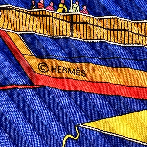 HERMES（エルメス） プリーツカレ カレプリセ LES FOLIES DU CIEL 大空の狂気 スカーフ シルク レディース 【中古B】 20230405