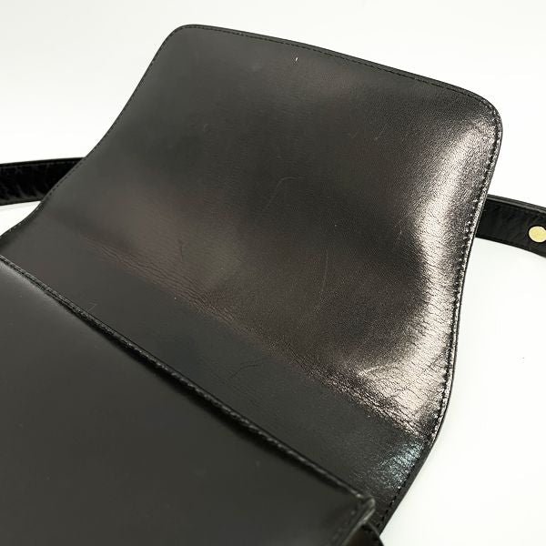 GUCCI Rare Old Double G One Shoulder Vintage Shoulder Bag Leather Women's [Used B] 20230309