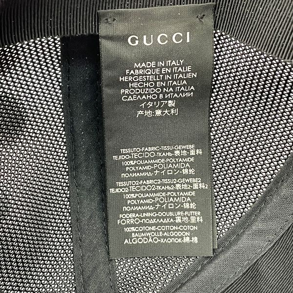 中古A/美品】GUCCI グッチ GGナイロン メッシュ ベースボール ユニ