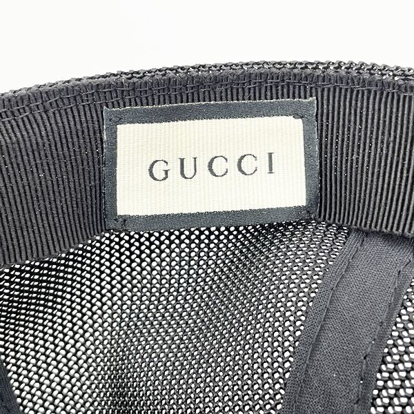 中古A/美品】GUCCI グッチ GGナイロン メッシュ ベースボール