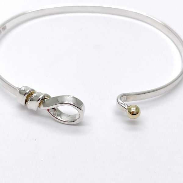 TIFFANY&amp;Co. Hook &amp; Eye Bangle Silver 925/K18 Yellow Gold Women's [Used B] 20230329