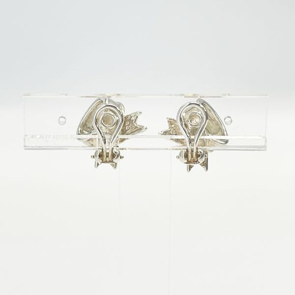 TIFFANY&amp;Co. Ribbon Earrings Silver 925 Women's [Used B] 20231201