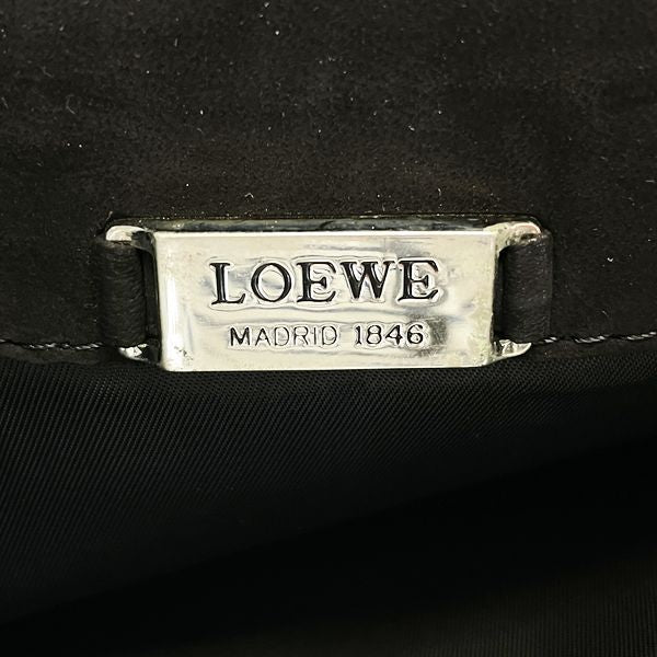 LOEWE 稀有徽标变形复古单肩包皮革/麂皮女式 [二手 AB] 20230322