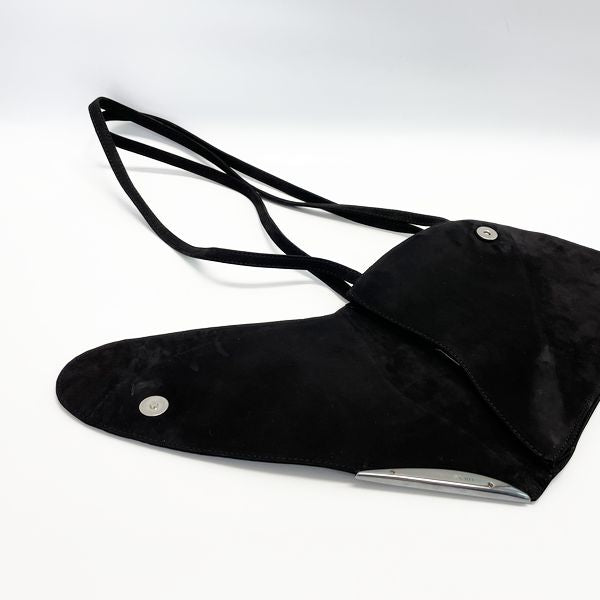 LOEWE Rare Logo Deformed Vintage Shoulder Bag Leather/Suede Women's [Used AB] 20230322