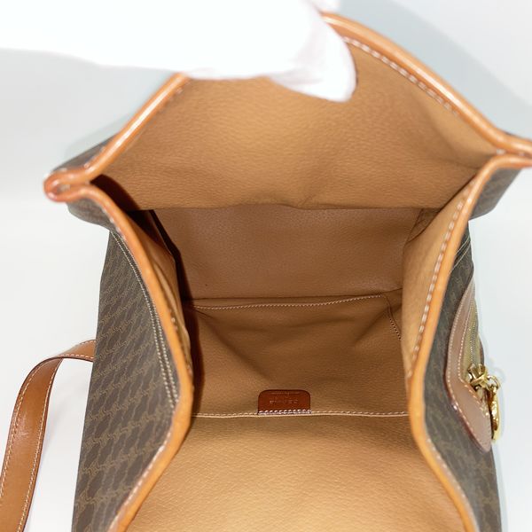 CELINE Macadam Circle Logo Vintage Backpack/Daypack PVC/Leather Women's [Used B] 20230320