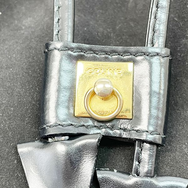 CELINE Mantel Drawstring Crossbody Old Vintage Shoulder Bag Suede/Leather Women's [Used B] 20230320