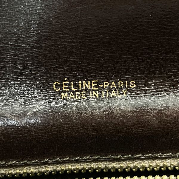 中古B/標準】CELINE セリーヌ ヴィンテージ Cサルキー マカダム 馬車 オールド レディース ショルダーバッグ ブラウン20401294