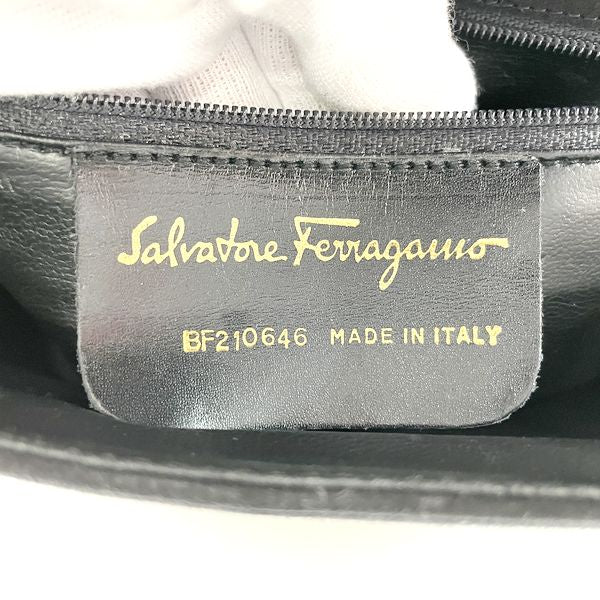 Salvatore Ferragamo Embroidery Square Chain 2WAY Clutch Bag Vintage Shoulder Bag Suede Women's [Used B] 20231102