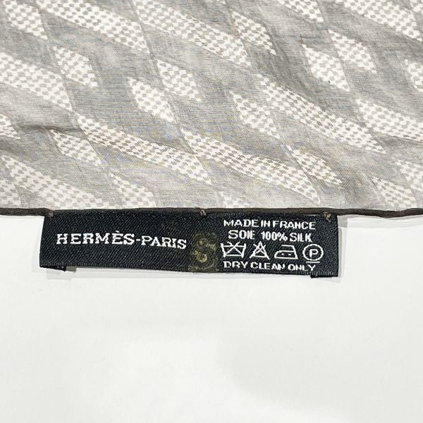 中古A/美品】HERMES エルメス モスリン Hロゴ シフォン ソルド品