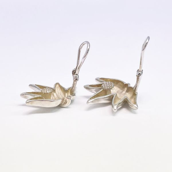 TIFFANY&amp;Co. [Rare] Vintage Leaf Leaf Motif Earrings Silver 925 Women's [Used B] 20231201