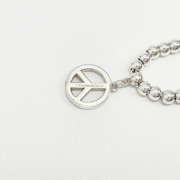 TIFFANY&amp;Co. Peace Mark Bead Bracelet Silver 925 Women's [Used B] 20230407