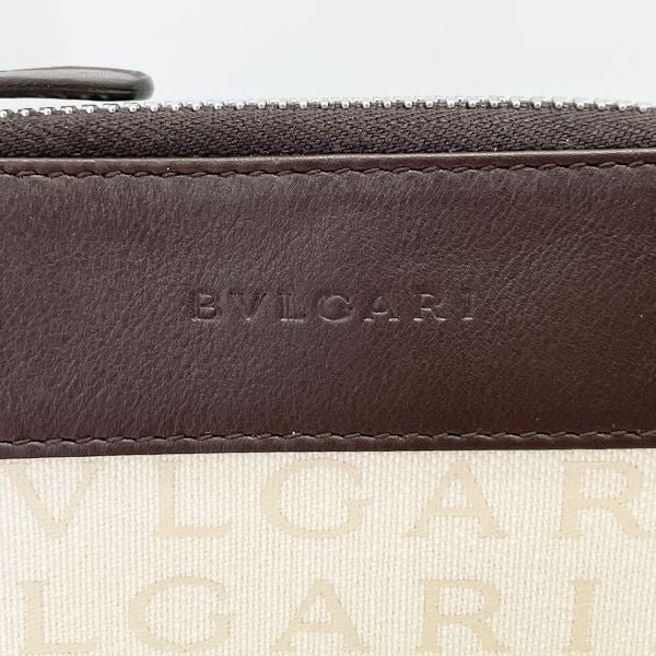 BVLGARI Logomania Pouch Pochette 斜挎单肩包 帆布/皮革 女士 [二手 A] 20231102