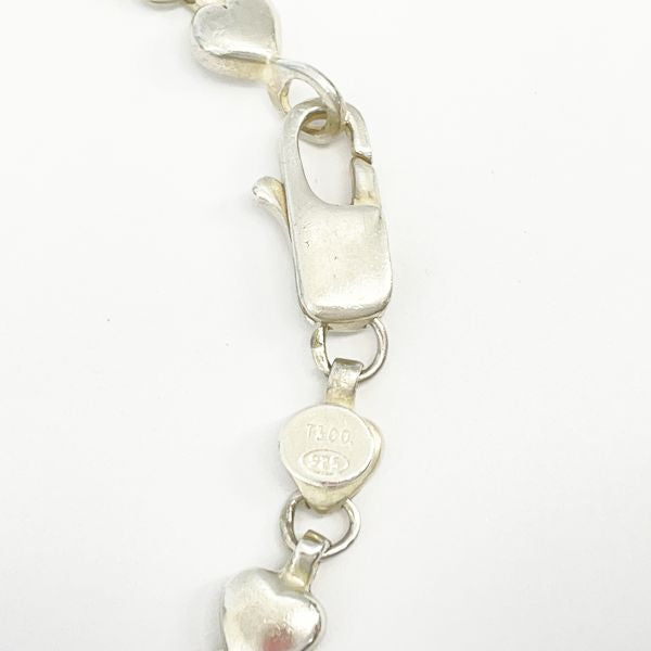 TIFFANY&amp;Co. Puff Heart Heart Link Bracelet Silver 925 Women's [Used B] 20230407