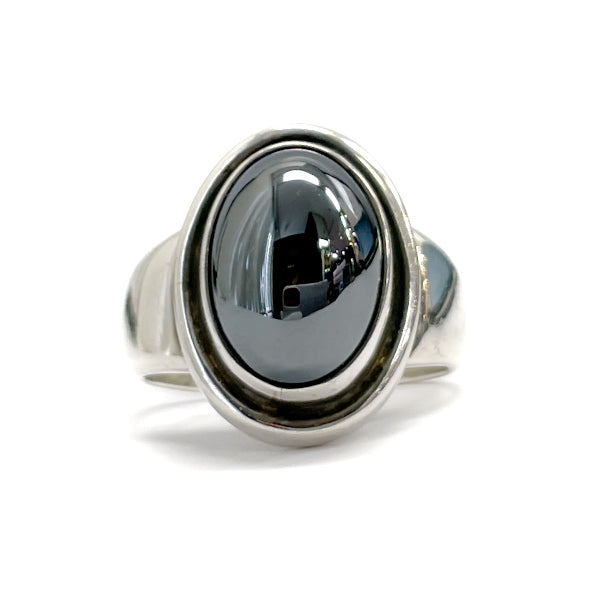 Georg Jensen Hematite Silver 925 Women's Ring No. 9 [Used B/Standard] 20403245