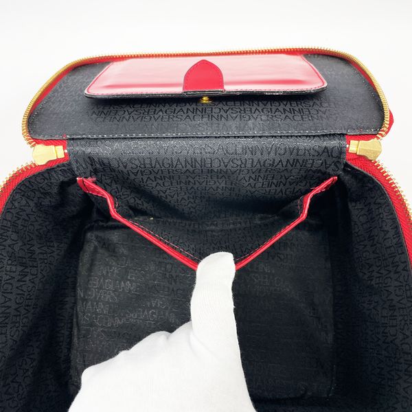 Gianni Versace Sunburst Vanity Mirror Vintage Handbag Leather Women's [Used AB] 20231102