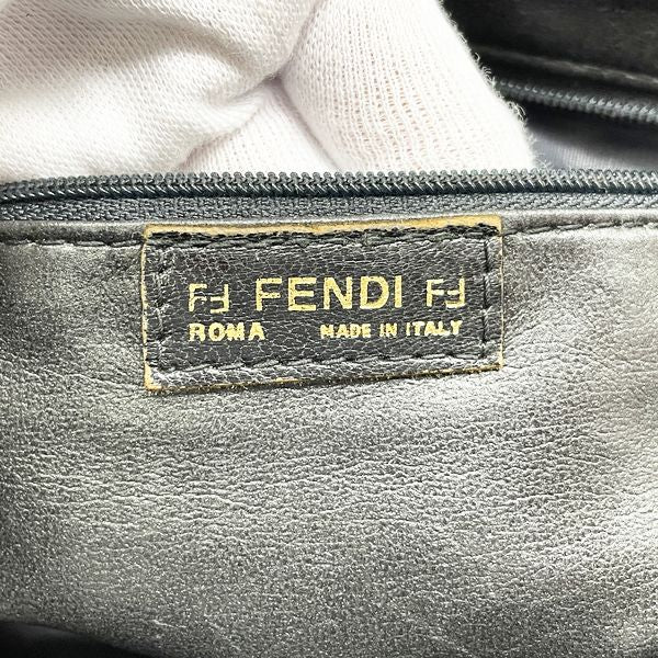FENDI FF 徽标 Old Gather 复古单肩包 皮革 女式 [二手 B] 20231102