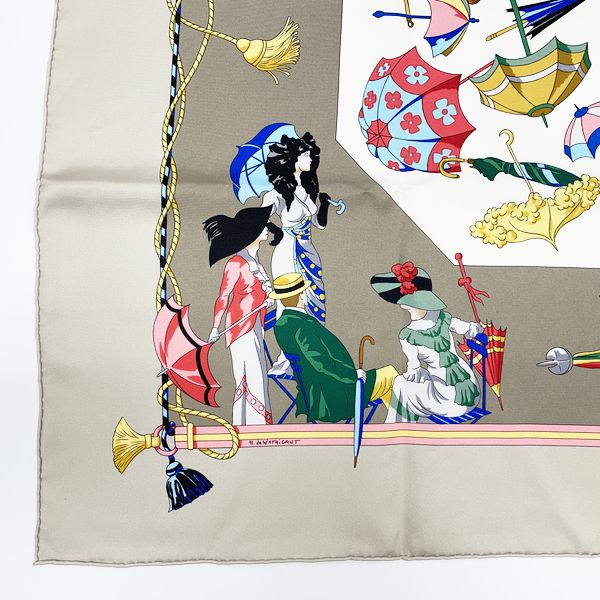 10,120円HERMES エルメス 日傘と雨傘  スカーフ カレ 90
