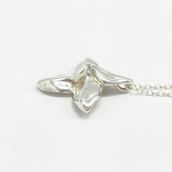 TIFFANY&amp;Co. Tiffany [Rare] Poinsettia Silver 925 Women's Necklace [Used B/Standard] 20404244