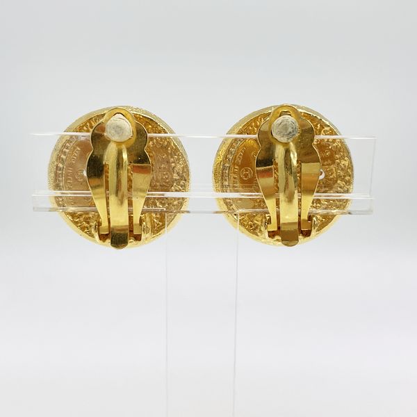 CHANEL Vintage Coco Mark CC Mark 2587 GP Women's Earrings Gold [Used AB/Slightly Used] 20404684