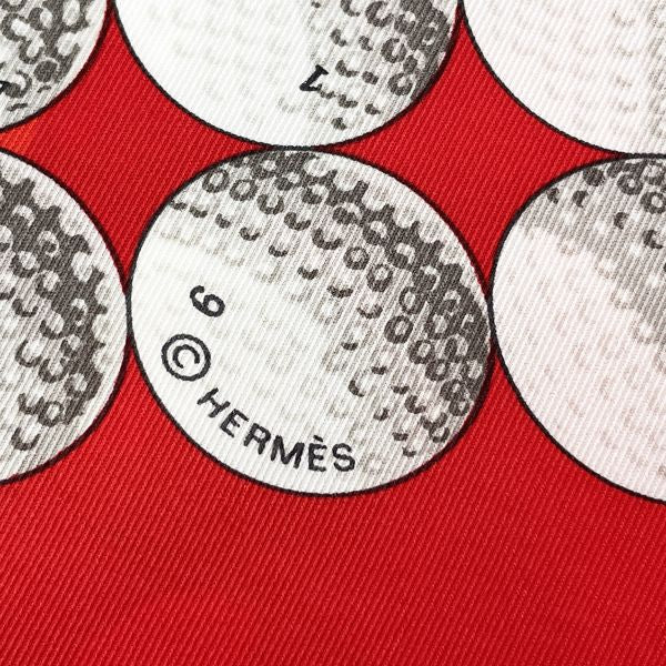 HERMES（エルメス） カレ70 VINTAGE balles de golf ゴルフボール スカーフ シルク レディース  20230513