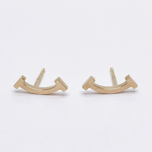 TIFFANY&amp;Co. Tiffany T Smile K18PG Women's Earrings [Used AB/Slightly Used] 20404703