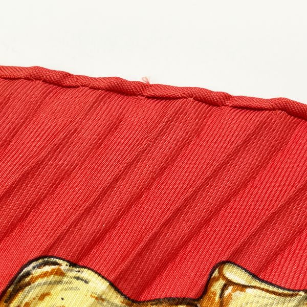 HERMES CARRE Rocaille Seashell Women's Scarf Red [Used AB/Slightly Used] 20405232