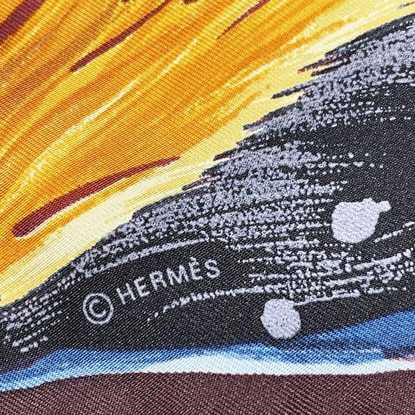 エルメス カレ90 スカーフ 天の火 シルク - バンダナ