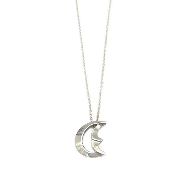 TIFFANY&amp;Co. Tiffany Crescent Moon Silver 925 Women's Necklace [Used B/Standard] 20405321