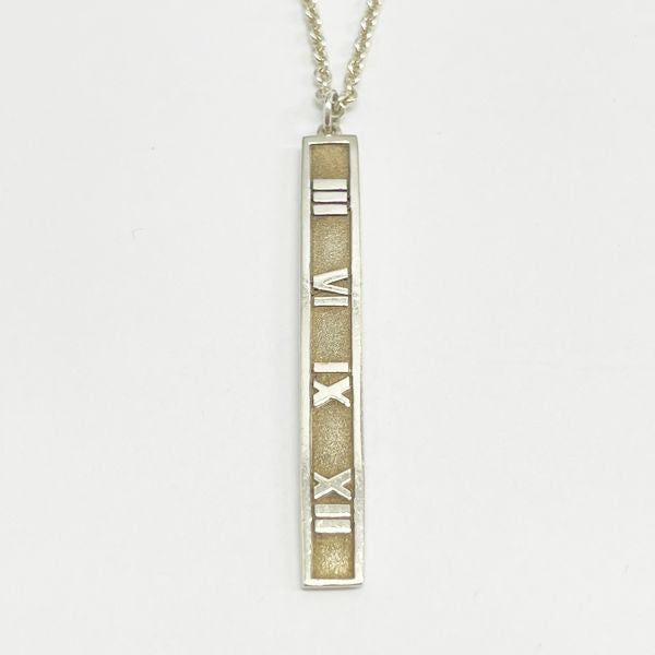 TIFFANY&amp;Co. Tiffany Atlas Bar Silver 925 Unisex Necklace [Used B/Standard] 20405322