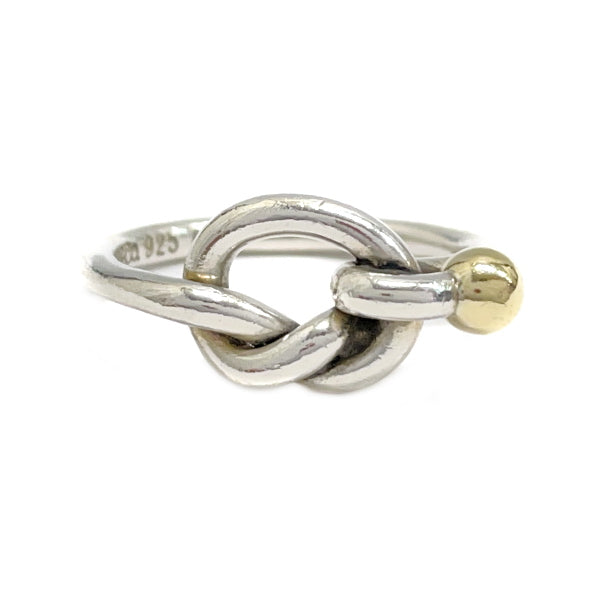 TIFFANY&amp;Co. Tiffany Hook &amp; Eye Silver 925 K18YG Women's Ring No. 9 [Used B/Standard] 20405331