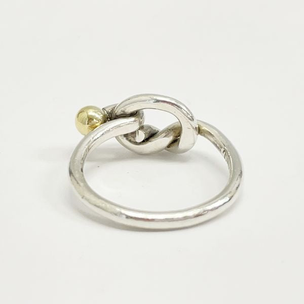 TIFFANY&amp;Co. Tiffany Hook &amp; Eye Silver 925 K18YG Women's Ring No. 9 [Used B/Standard] 20405331