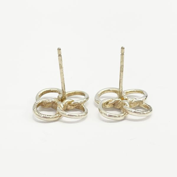 TIFFANY&amp;Co. Tiffany Quadro Folio Clover Silver 925 Women's Earrings [Used B/Standard] 20405339
