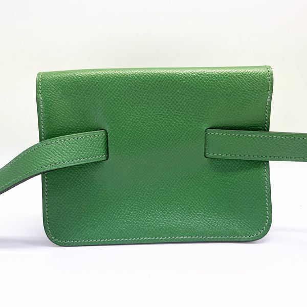 HERMES Pochette Green Belt Bag Women's Waist Bag Green [Used AB/Slightly Used] 20406302