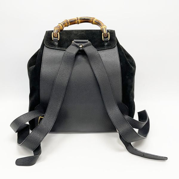 GUCCI Gucci Vintage Bamboo Women's Backpack/Daypack 003.2058.0016 Black [Used B/Standard] 20406316