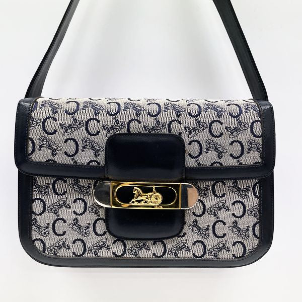 中古B/標準】CELINE セリーヌ ヴィンテージ Cサルキー 馬車金具