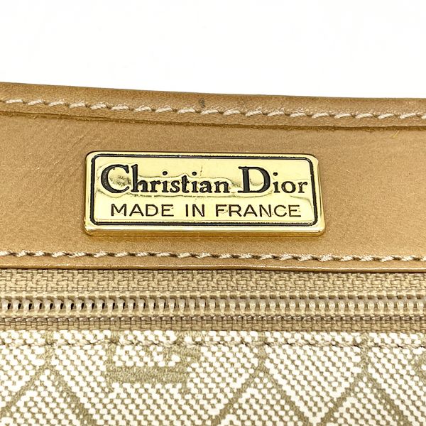 Christian Dior 复古蜂巢抽绳小包女式单肩包米色 [二手 B/标准] 20406326