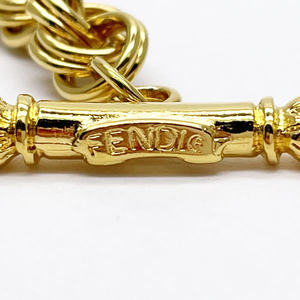 FENDI Anchor Chain Bracelet Amulet Bag Charm GP Women's Bracelet [Used B/Standard] 20406336