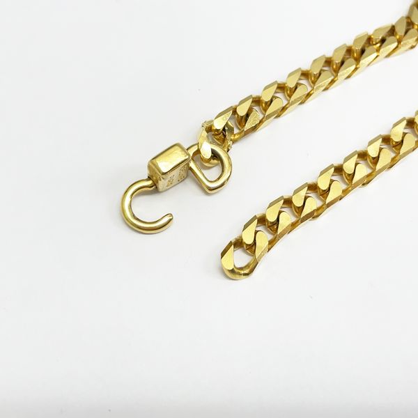 CELINE Vintage Circle Logo Kihei Chain GP Women's Necklace Gold [Used B/Standard] 20406337