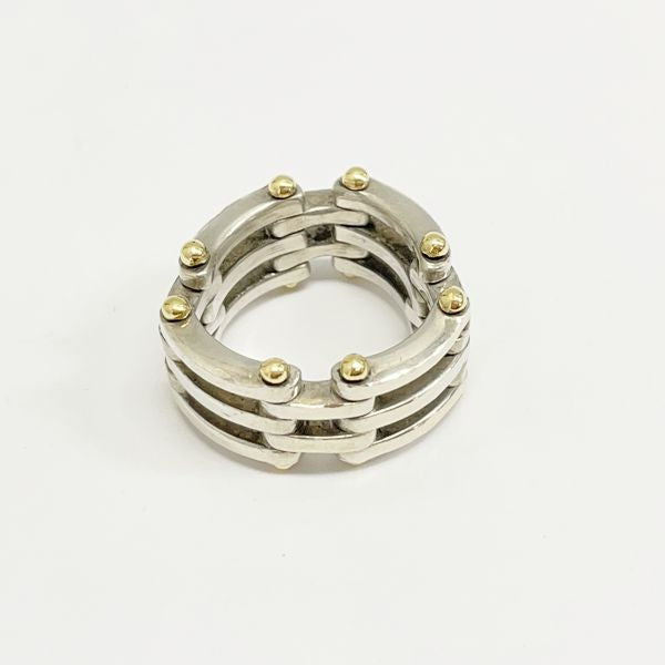 TIFFANY&amp;Co. Tiffany Combi Gate Silver 925 K18YG Unisex Ring No. 12.5 [Used B/Standard] 20406342