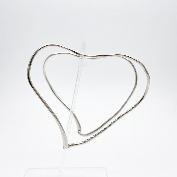 TIFFANY&amp;Co. Tiffany Elsa Peretti Heart Hoop L Silver 925 Women's Earrings (Used B/Standard) 20407595