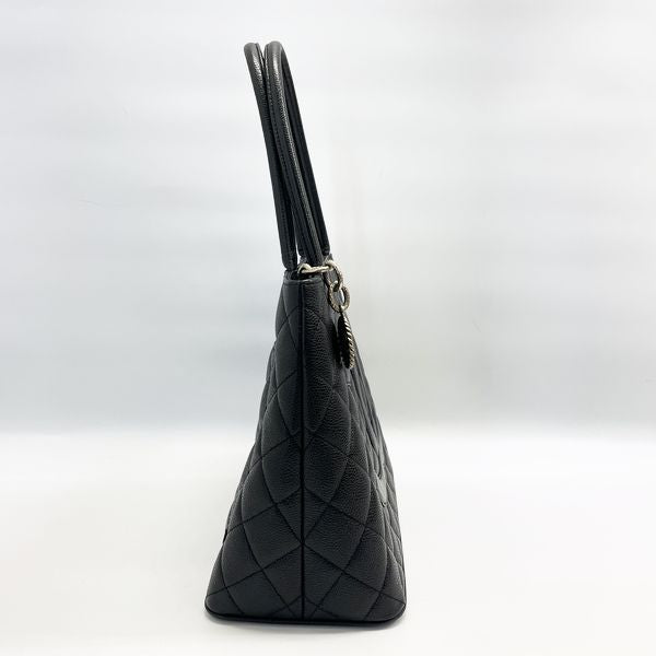 【CHANEL】シャネル 復刻トート ココマーク A01804 マットキャビアスキン 黒 レディース ハンドバッグ