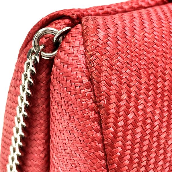 GUCCI Gucci Vintage Rare Interlocking G Flower Party Bag 2WAY Chain Women's Shoulder Bag Red [Used AB/Slightly Used] 20408000