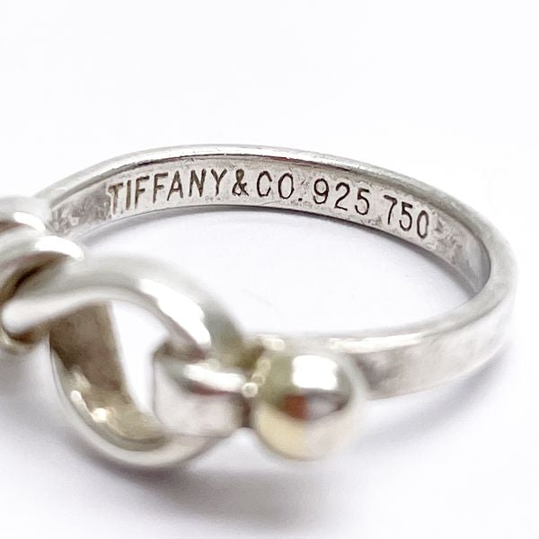 TIFFANY&Co. ティファニー フック＆アイ ラブノット シルバー925 K18YG レディース リング・指輪 8.5号 【中古B/標準】 20408047