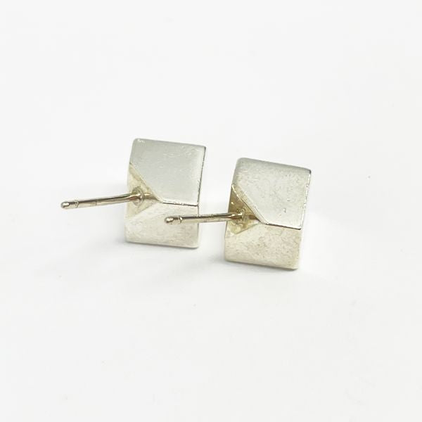 TIFFANY&amp;Co. Cube Earrings Silver 925 Women's [Used B] 20231102