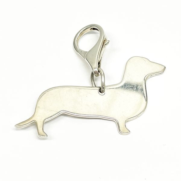TIFFANY & Co. Tiffany [Incomplete] Dog Charm Dachshund *Engraved Unisex Keychain [Used B/Standard] 20408063