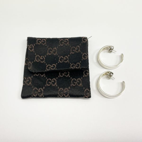 中古B/標準】GUCCI グッチ 【訳アリ】Gロゴ ハーフフープ シルバー925